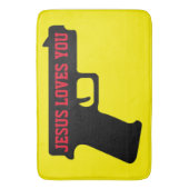 2A - JEZUS HOUDT VAN JE badmat (Voorkant Verticaal)
