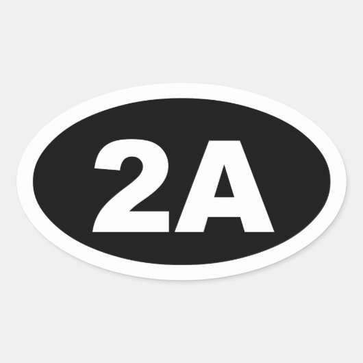 2A sticker (zwart) (Voorkant)