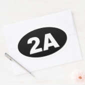 2A sticker (zwart) (Envelop)
