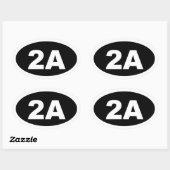 2A sticker (zwart) (Vel)