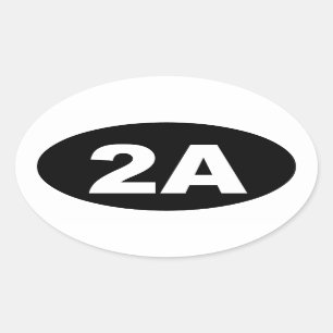 2A sticker (zwart)