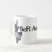 2B Nier Automata Blanc brillant Mug (Devant gauche)