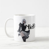 2B Nier Automata Blanc brillant Mug (Gauche)
