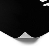 2B of niet 2B Grappige Shakespeare Pencil Pun Dark Poster (Hoek)