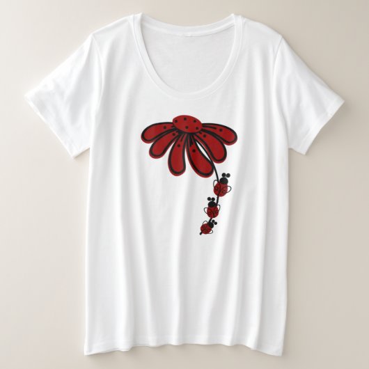 #2Coccinelle double face pour femmes de grande tai (Design devant)