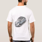 2CV Citroen Exploded view T-shirt (Achterkant)
