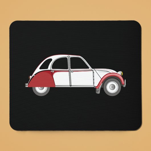2CV Deux Chevaux Dolly Oldtimer Rood Muismat