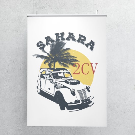 2cv Deux Chevaux Sahara Offroad Oldtimer Poster