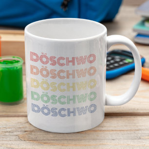 2CV Döschwo Deux Chevaux Typografie Koffiemok