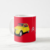2CV jaune - mug DIY (Devant gauche)
