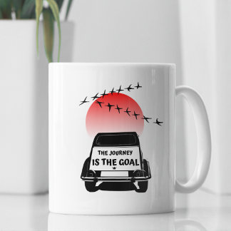 2CV Oldtimer Sunset - De reis is het doel Koffiemok