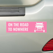 2CV 'ROAD TO NOWHERE' BUMPER' STICKER (En voiture)