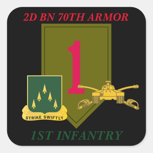 2D BN 70E ARMOR 1ER STICKERS D'INFANTERIE (Devant)