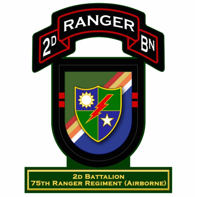 2d Bn, 75th Ranger Regiment - Airborne Staand Fotobeeldje (Voorkant)