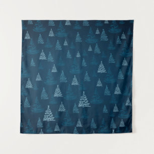2d illustratie. Abstracte sneeuwvlokken. Heilige C Wandkleed