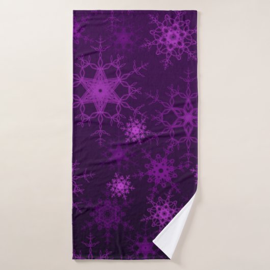 2d illustration. Abstraits flocons de neige. Saint (Serviette de bain)