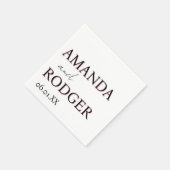 2D Lettering Bold Personalized Napkins  Servet (Hoek)