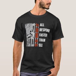 2de amendement Alle antwoorden sneller dan 911 T-shirt
