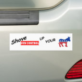 2de amendement:de controle van het pistool van de  bumpersticker (Op auto)