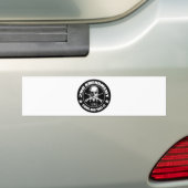 2de amendement komt en neemt het schedel en het is bumpersticker (Op auto)