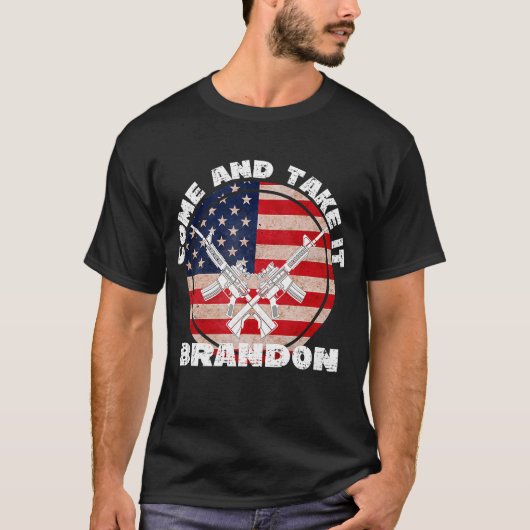 2de amendement Pistool rechten komt en brengt het  T-shirt (Voorkant)