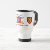 2DE BATTALION 319E VELD ARTILLERY TRAVEL MUG REISBEKER (Voorkant rechts)