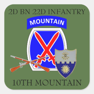 2DE BN 22E INFANTRY 10E MOUNTAIN STICKERS