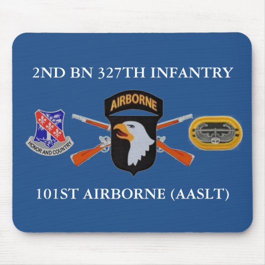 2DE BN 327E INFANTRY 101ST AIRBORNE MOUSEPAD MUISMAT (Voorkant)