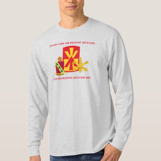 2DE BN 43RD AIR DEFENSE ARTILLERY T-SHIRT (Voorkant)
