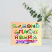 2de graad Rocks Briefkaart (Staand voorkant)