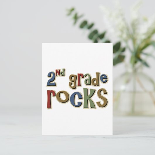 2de graad Rocks Tweede Briefkaart (Staand voorkant)