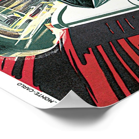 2de grote prijs Automobile de Monaco Poster (Hoek)