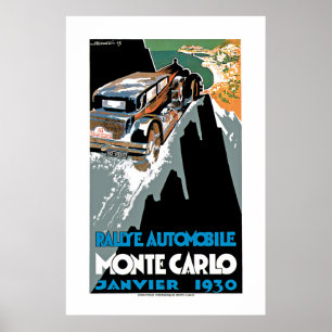 2de grote prijs Automobile de Monte Carlo Poster