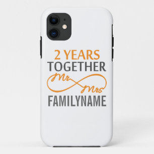 2de Jubileum de heer Dhr. & Mrs Infinity Gepersona iPhone 11 Hoesje