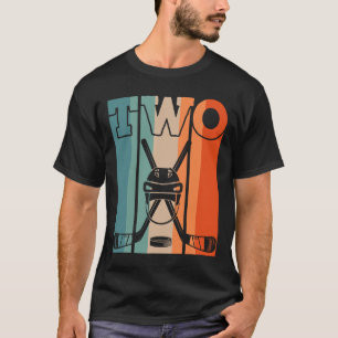2de verjaardag hockey 2 jaar oud 2jr jongens meisj t-shirt