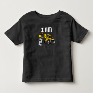 2de verjaardag van de bouw van de graafmachine 2 j kinder shirts