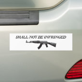 2de wijziging Bumpersticker - AK-47 (Op auto)