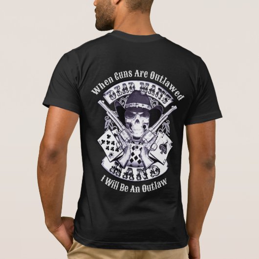 2de wijziging Dode Man Hand Cowboy T-Shirt (Achterkant)