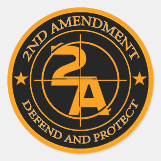2e amendement 3 ronde sticker