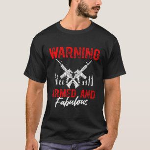 2e Amendement Grappig Meisje Pistool Lover Ammo Bu T-shirt
