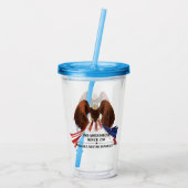 2e amendement Sierkussen Acryl Drinkbeker (Achterkant)