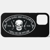 2e amendement Sierkussen Case-Mate iPhone Case (Achterkant (horizontaal))