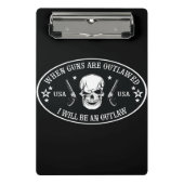 2e amendement Sierkussen Mini Klembord (Voorkant)