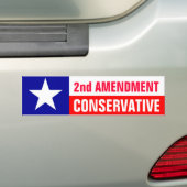 2e amendementsconservatief bumpersticker (Op auto)