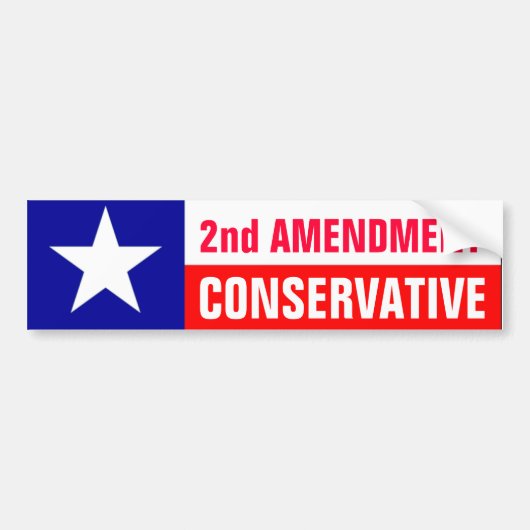 2e amendementsconservatief bumpersticker (Voorkant)