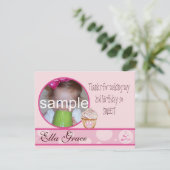 2e anniversaire Carte de remerciements (Debout devant)