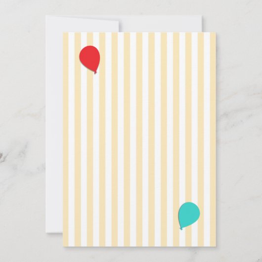 2e anniversaire de la fête Ajouter une invitation (Dos)