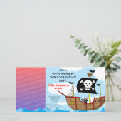 2e anniversaire de pirate invitations de fête de g (Debout devant)