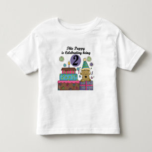 2e anniversaire Puppy Tshirts et cadeaux
