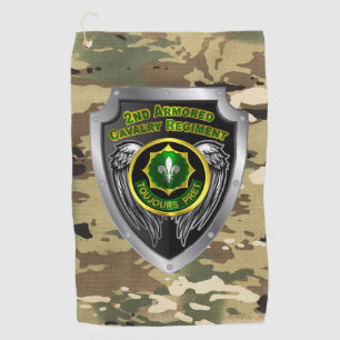 2e Armored Cavalry Regiment Golfhanddoek